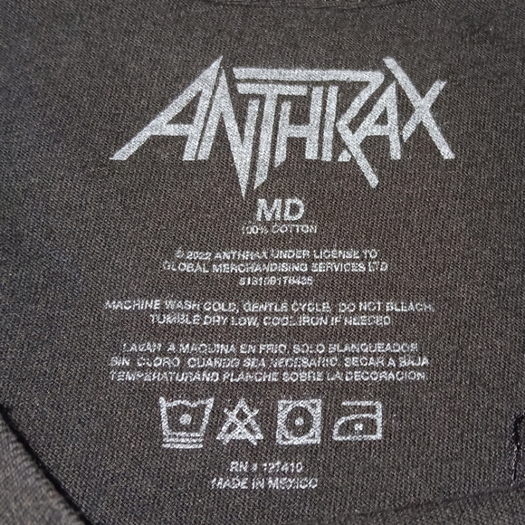 Anthrax Sound Of White Noise Skull Shirt Thrash Metal Tee - Picture 3 of 5